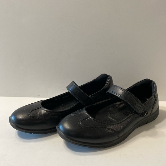 Ecco Women's Black Leather Velcro Mary Jane Ballet Flat Shoes Size 8.5, EU 38 - Picture 7 of 7